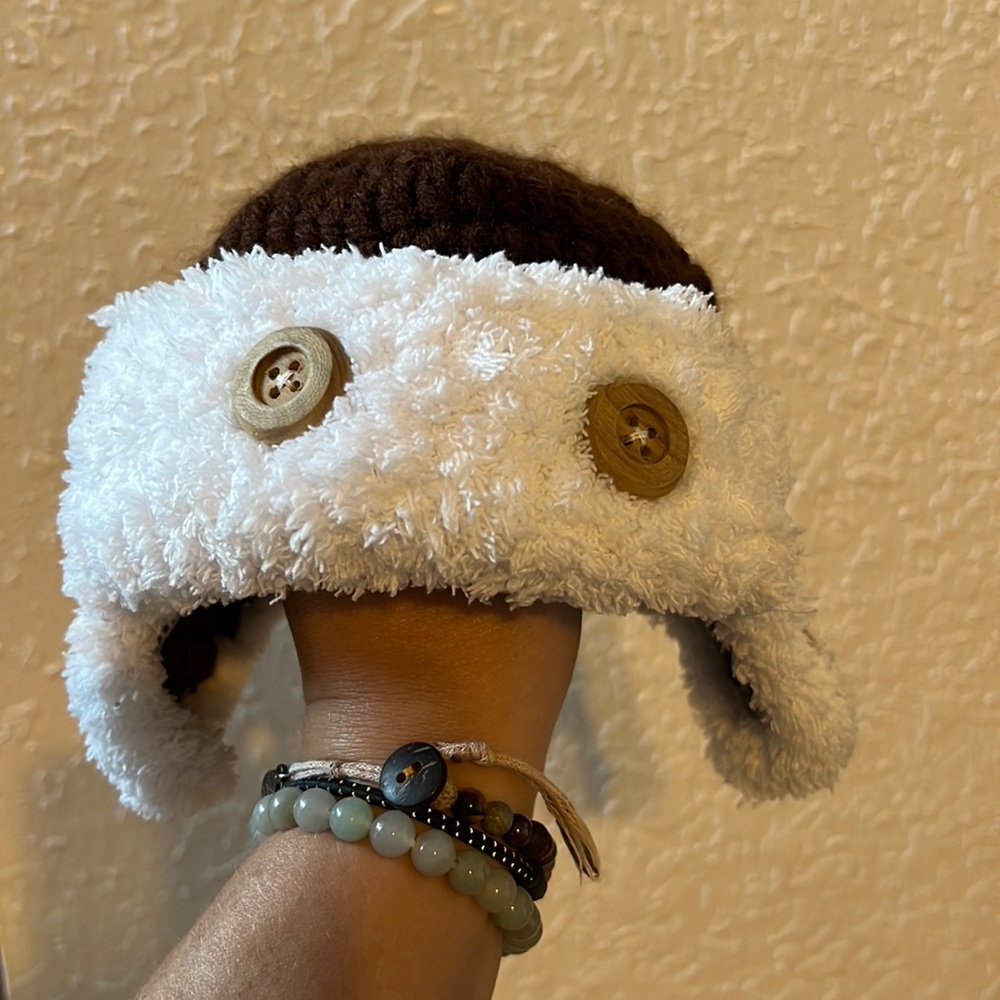 Baby aviator hat photography prop